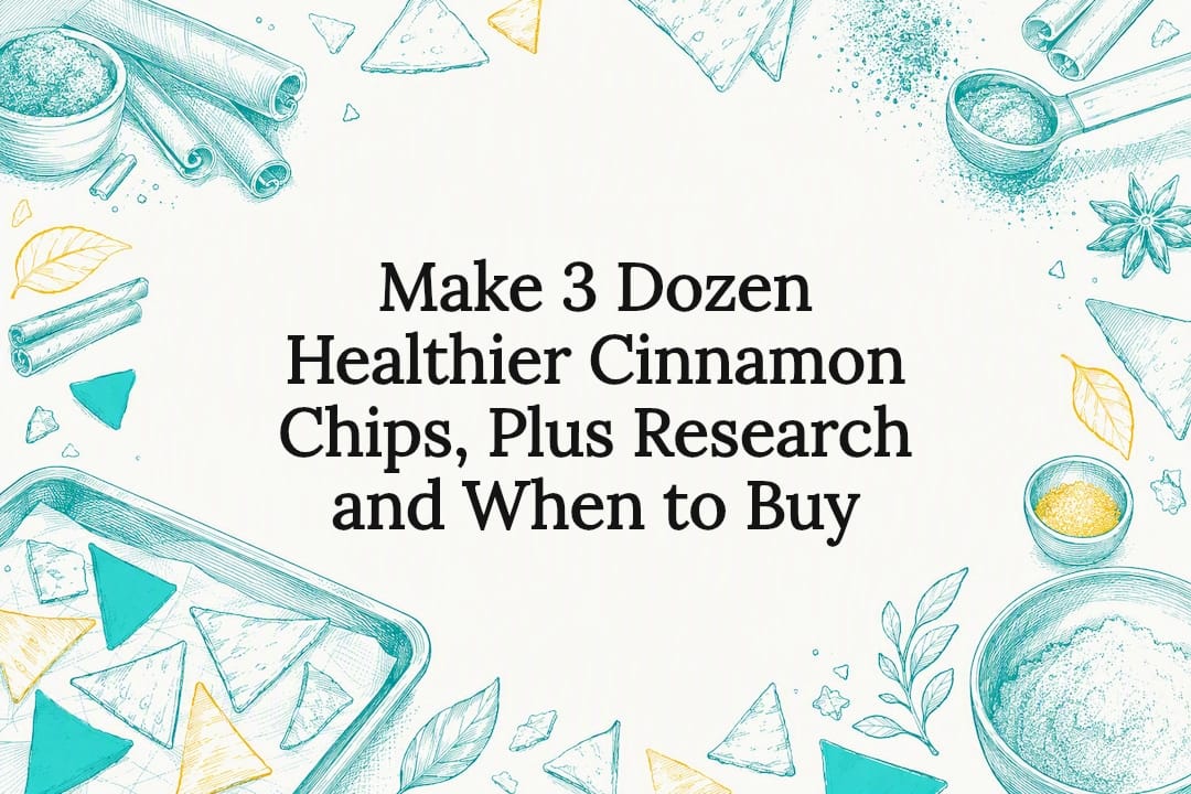 Decorative cinnamon chips title card