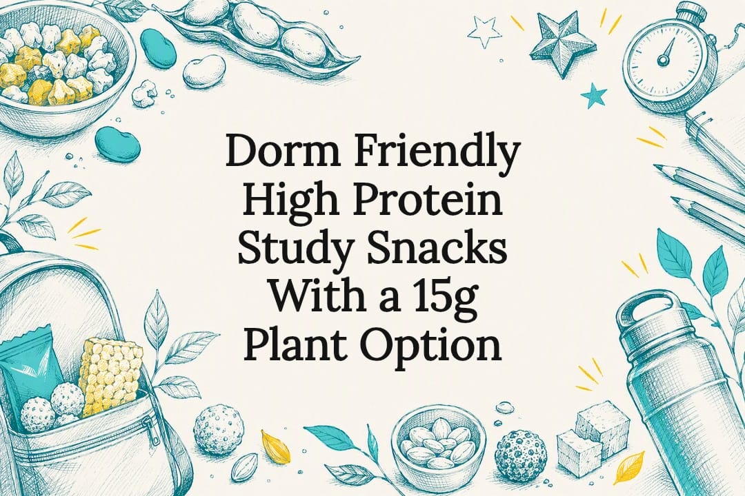 Decorative high protein study snack title card