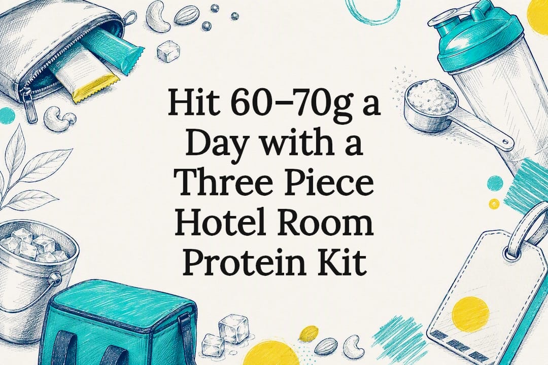 Decorative hotel room protein kit title card