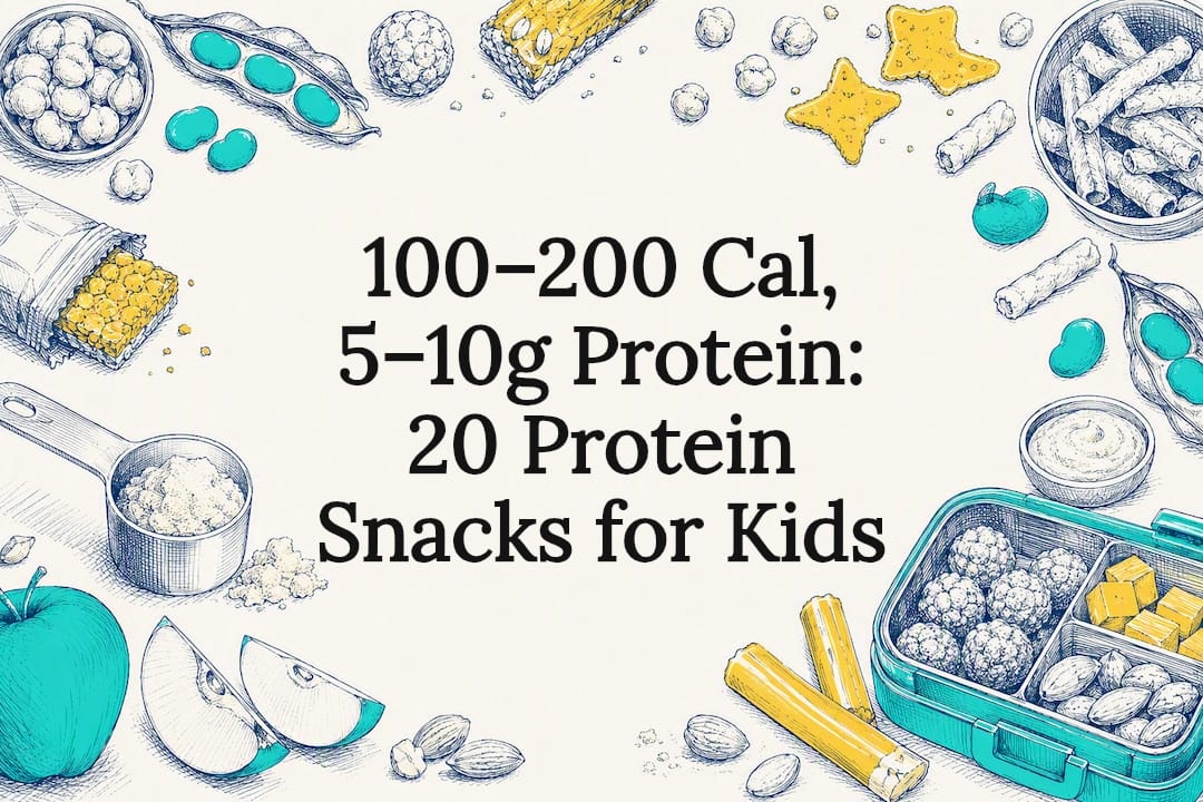 Decorative protein snack title card