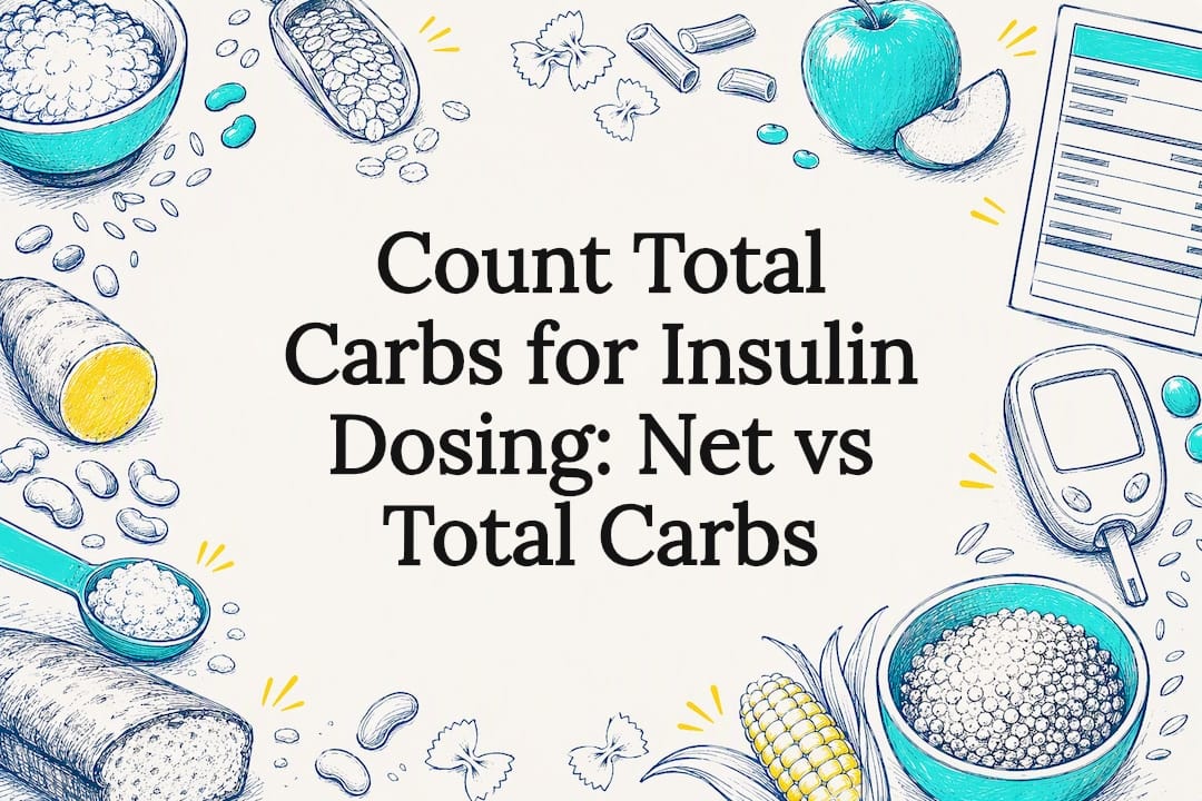 Decorative carb counting title card