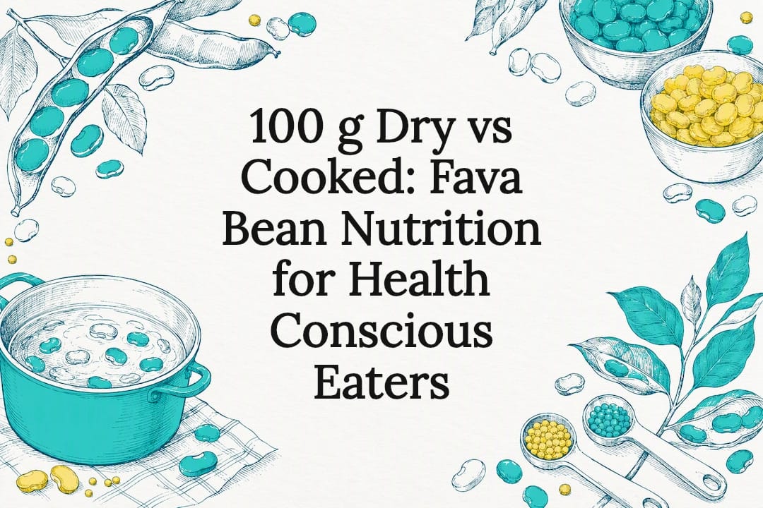 Fava bean nutrition title card illustration