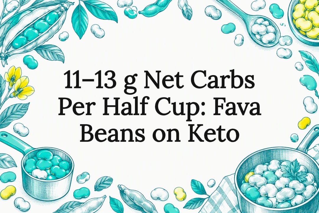 Decorative fava bean keto title card